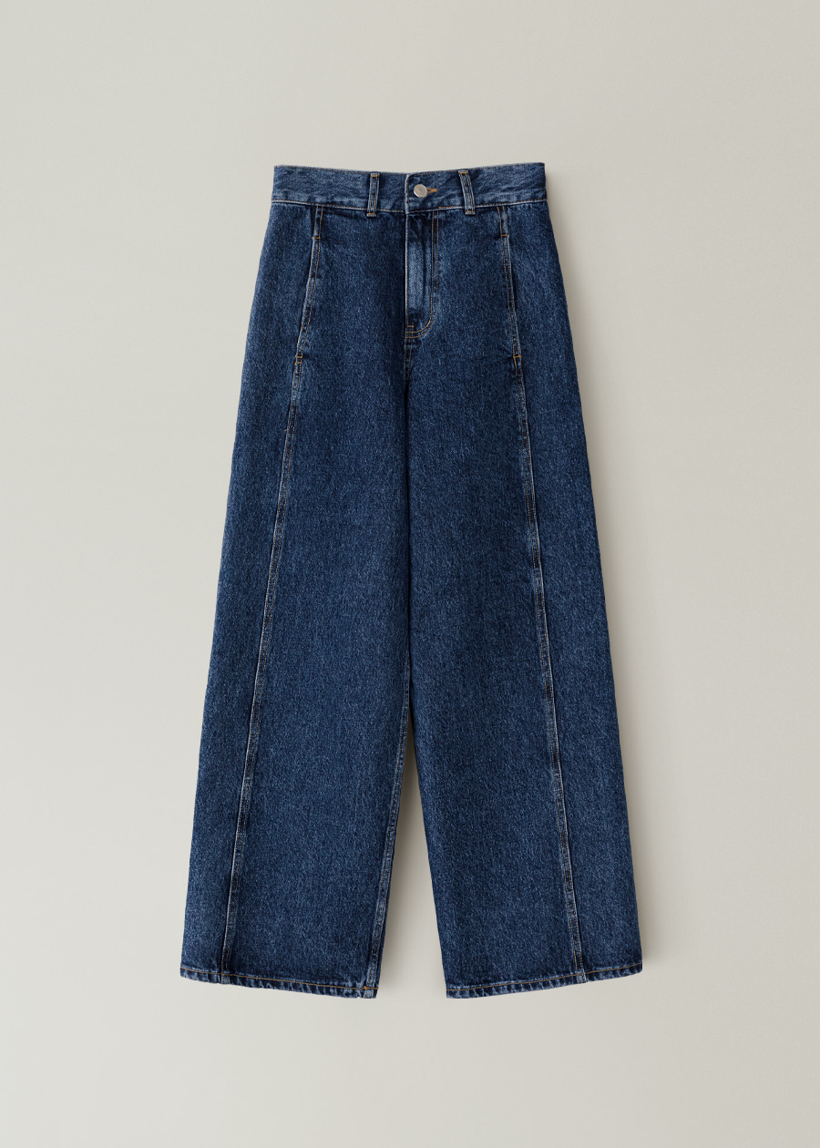 【OHOTORO】Curve Wide Jeans  S（Short）