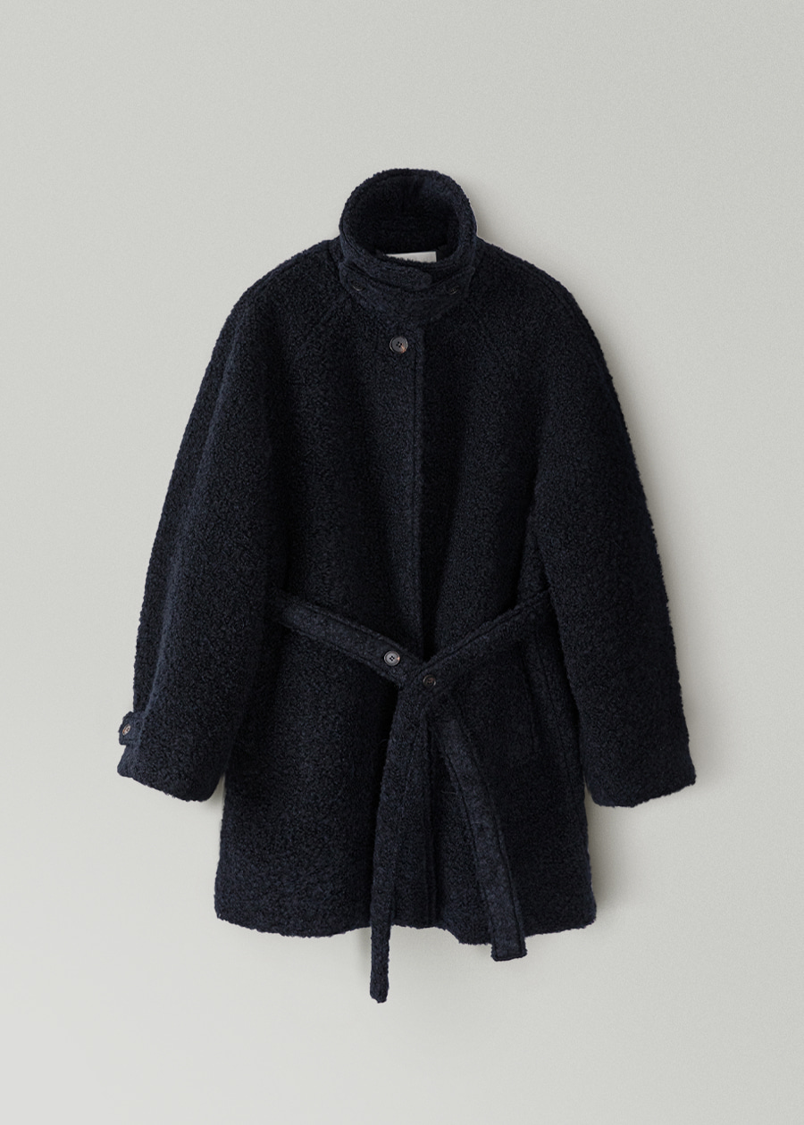 boucle half coat | OHOTORO