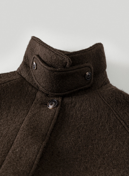 cozy alpaca coat | OHOTORO